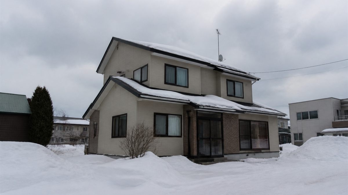 冬の北海道の住宅