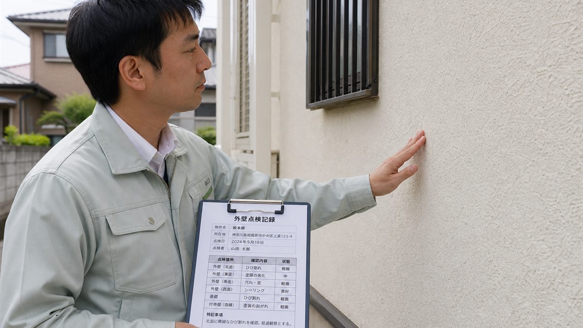 住宅を調査する人