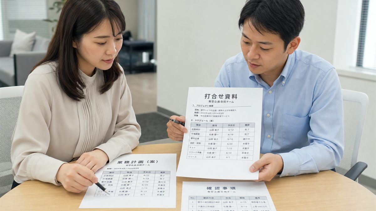 相談する場面