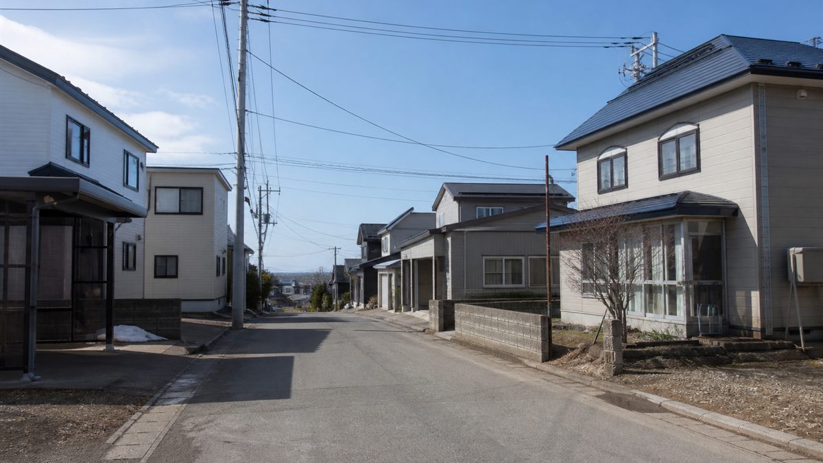 北海道の住宅街の戸建て住宅