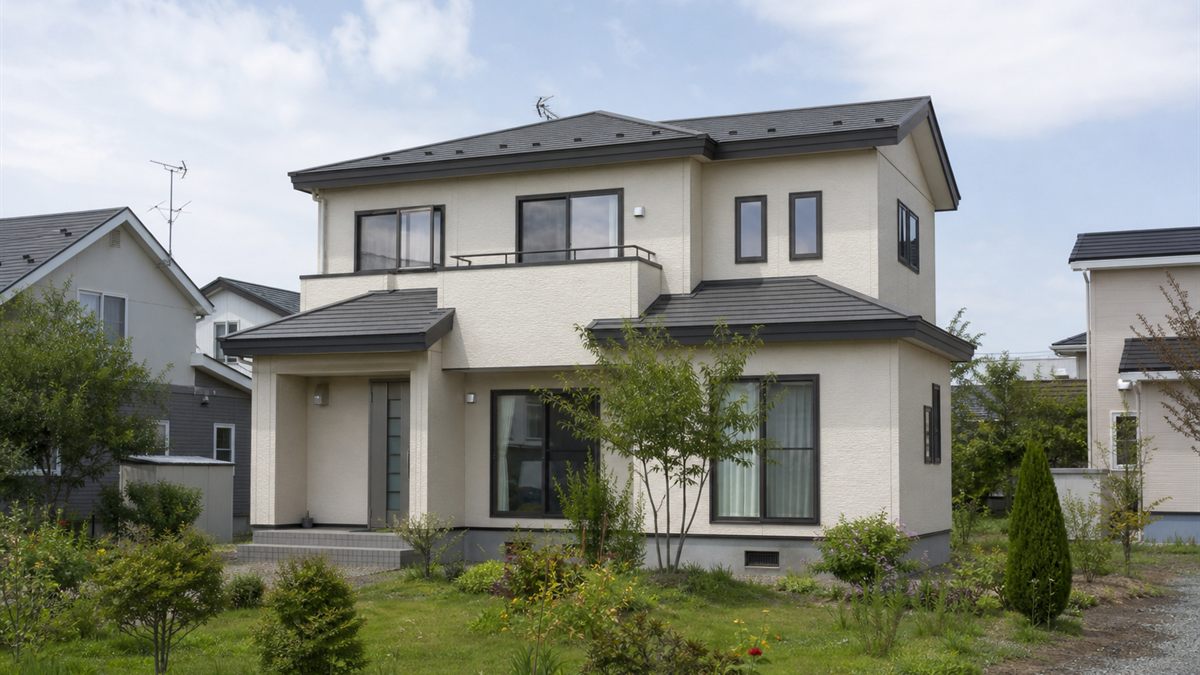 北海道の戸建て住宅の外観
