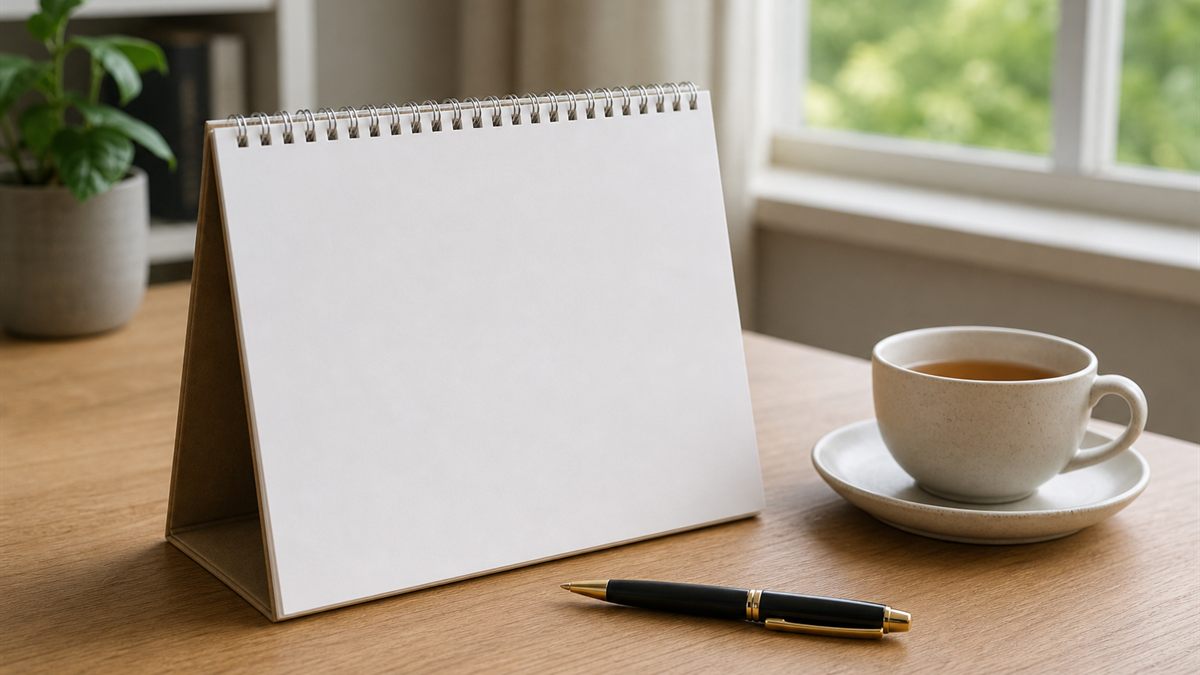 予定を書き込むカレンダー