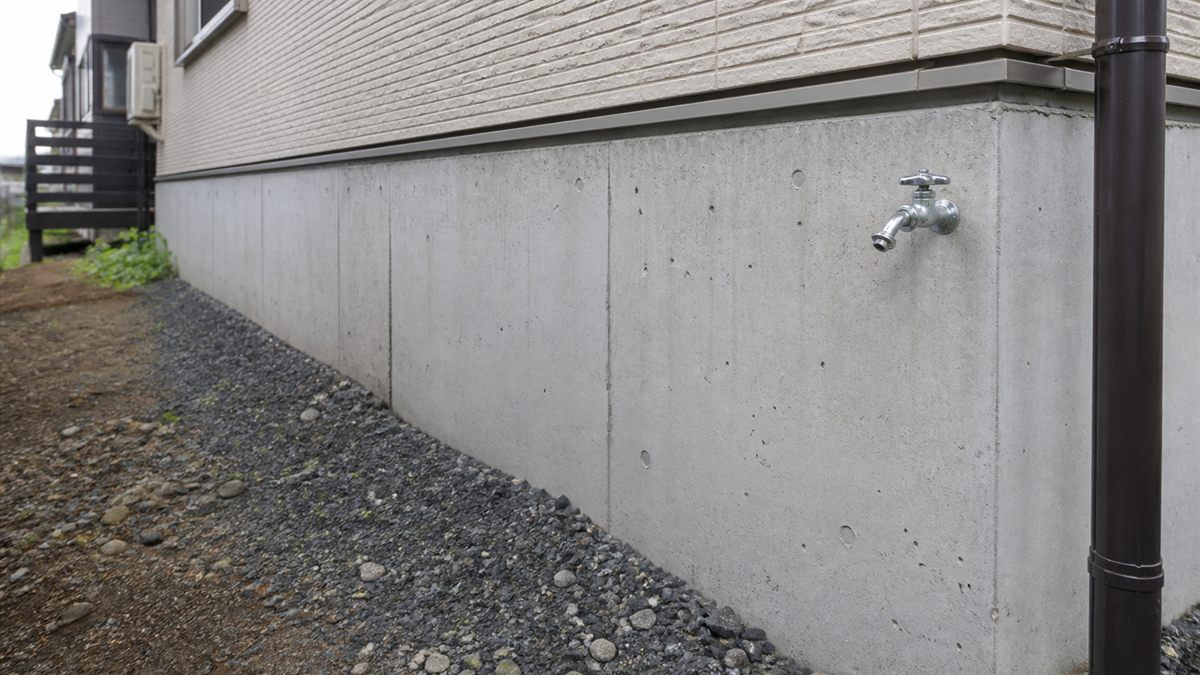 住宅の基礎の立上り部分