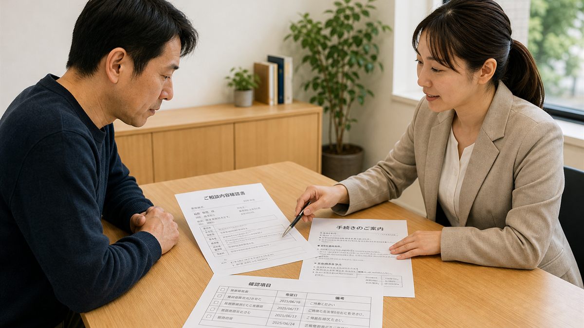 相談する二人