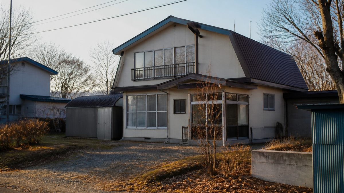 秋の住宅の外壁