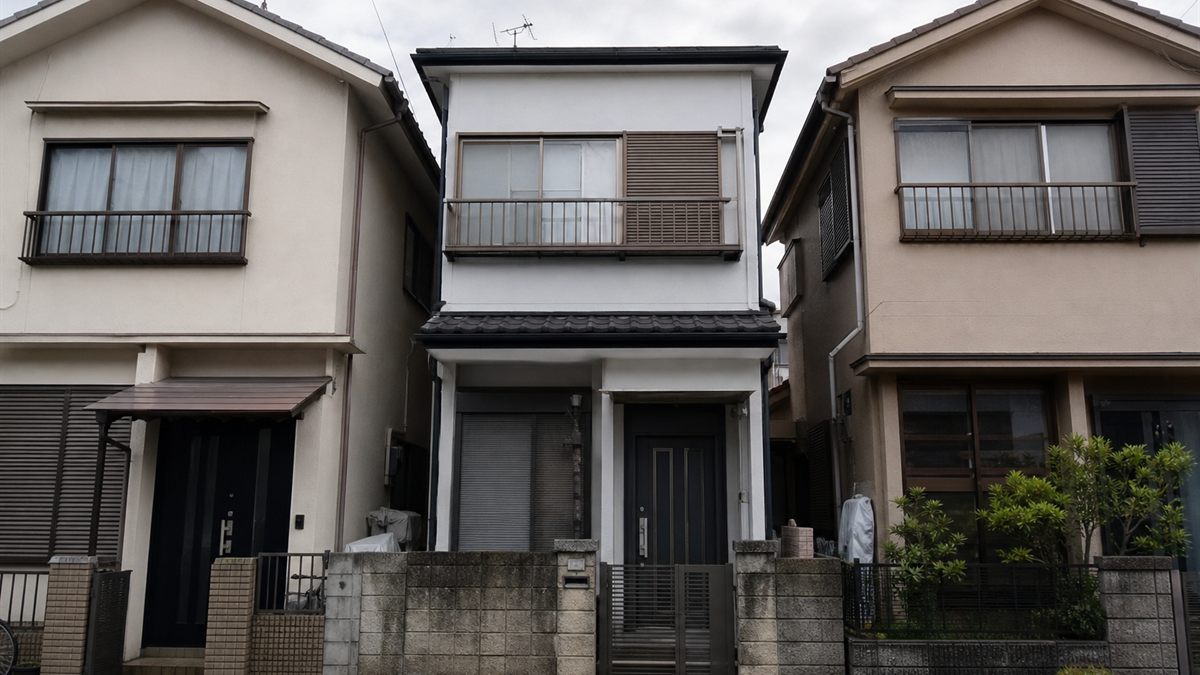 北海道の住宅街に並ぶ戸建て住宅